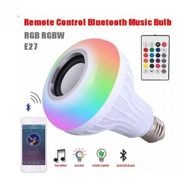 Multicolor Bluetooth LED Bulb with Speaker