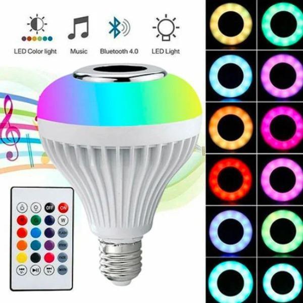 Multicolor Bluetooth LED Bulb with Speaker