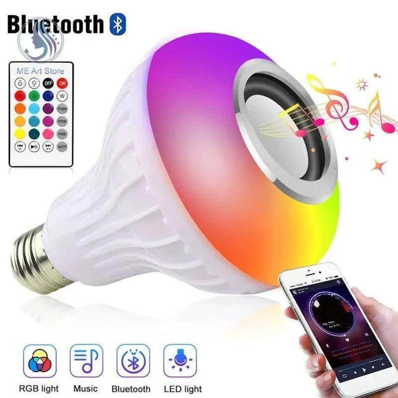 Multicolor Bluetooth LED Bulb with Speaker