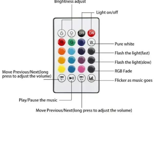 Multicolor Bluetooth LED Bulb with Speaker