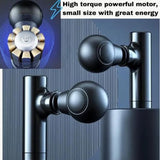 Rechargeable Mini Massager Gun Black ABS