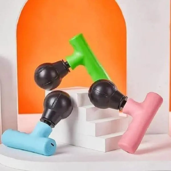 Rechargeable Mini Massager Gun Black ABS