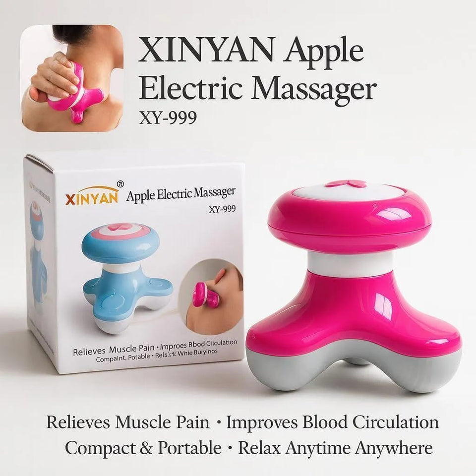 Mini Apple Electric Massager for Muscle Pain Relief